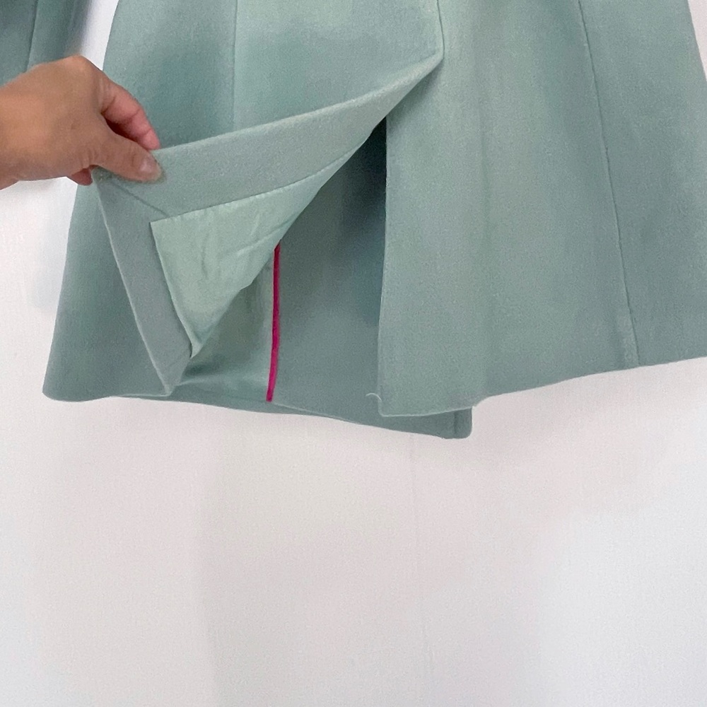Kate Spade wool blend Light mint green double breasted wool coat size Medium - Picture 8 of 14